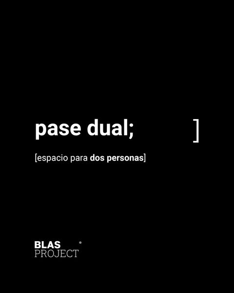 pase dual [para dos personas]